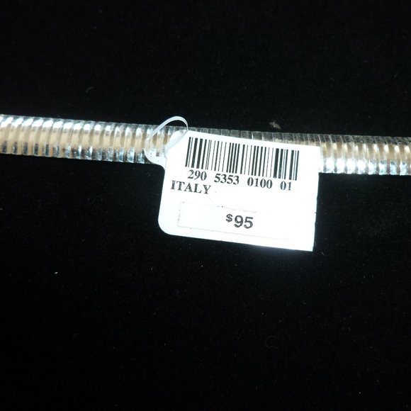 NIB Sterling Silver Flexible Bangle Bracelet Italy - Picture 3 of 6